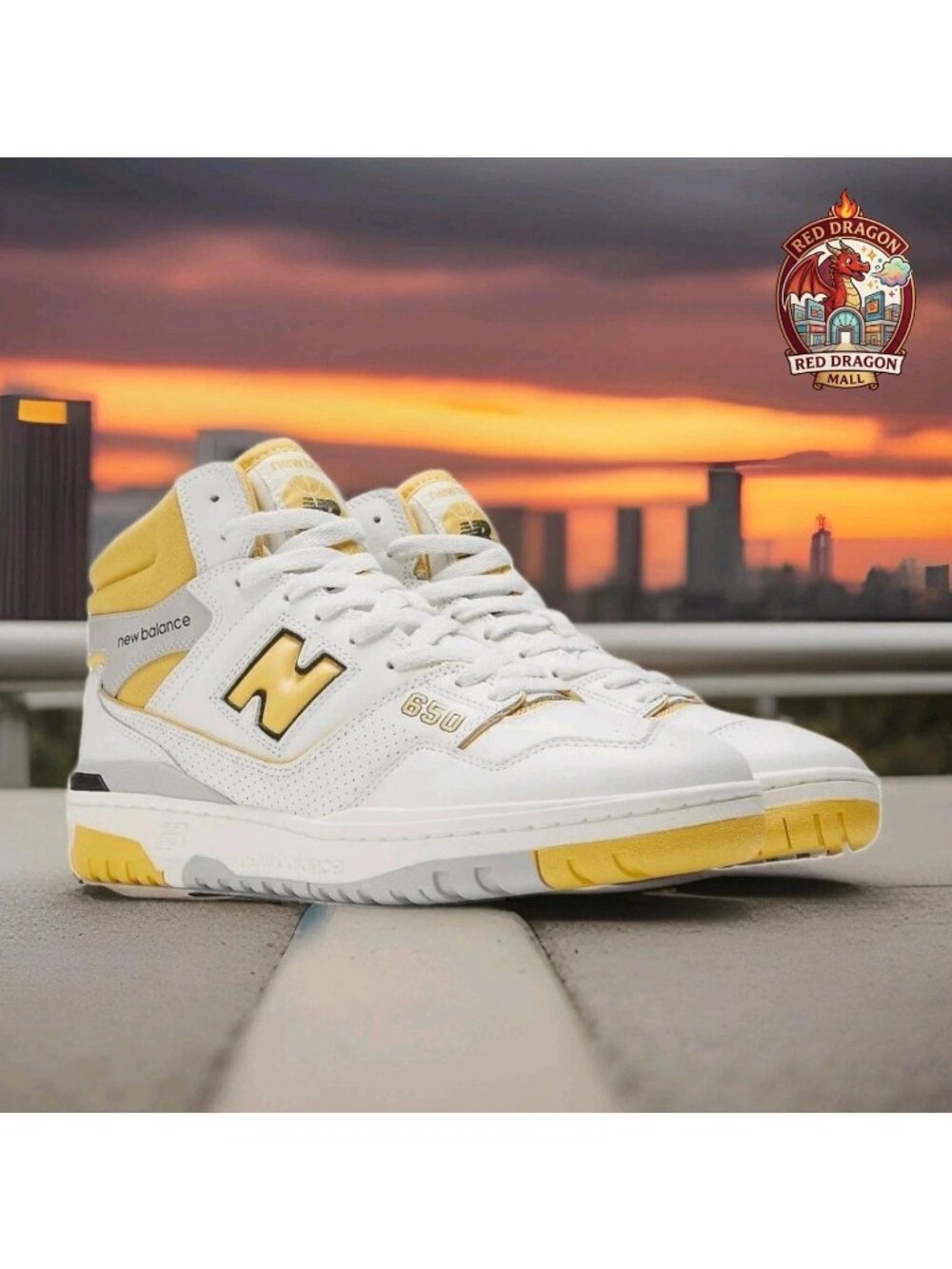 New Balance 650R White Honeycomb Basketball Shoes BB650RCG - Men's Size 13
